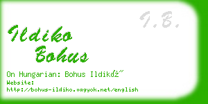 ildiko bohus business card